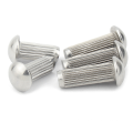 stainless steel pan head solid rivet knurled rivet for nameplate